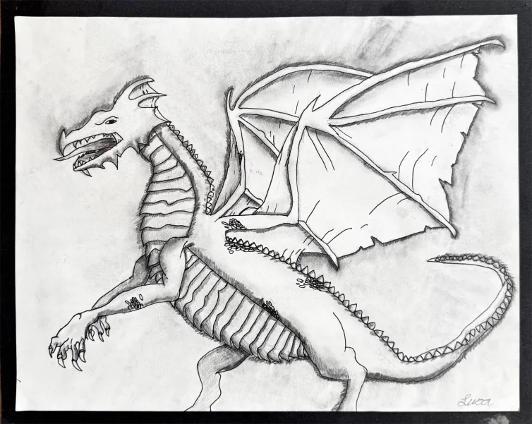 Luca_s_dragon_sketch_graphite_pencil