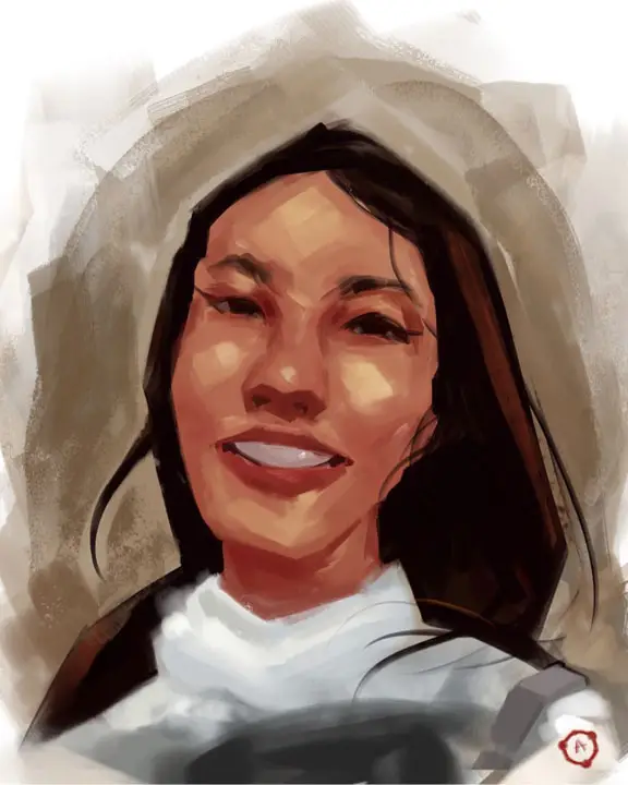 Portrait. Digital Art with Procreate. By Jonathan Akene