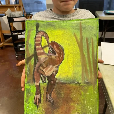Proud_artists_showing_artwork_oil_pastels