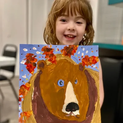 5yrs_art_student_tempera_bear_project