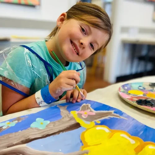 5 to 7 year-old art students showcase