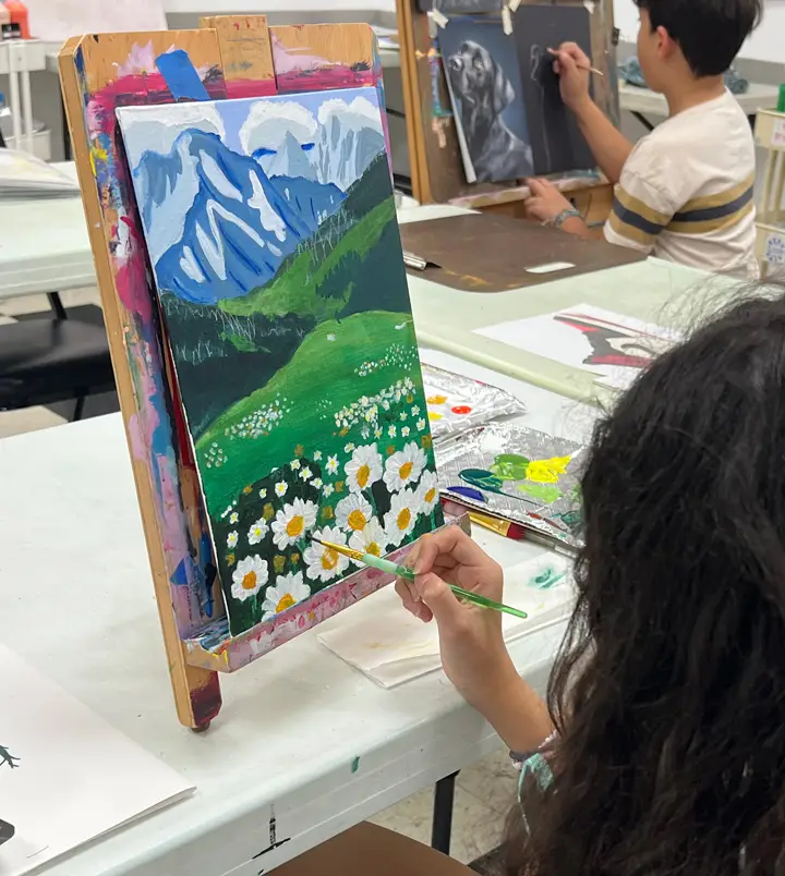 Showcase 9 to 12 year-old art students